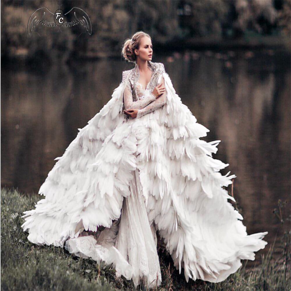 2Meters Colorful Goose Feathers Trim 15-20cm Plumes Fringe Ribbon for Wedding Party Dress Decoration Sewing Crafts Accessories