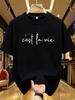 Yj00026english Letters Plus Size Unisexs Round Neck Short Sleeve Tshirt With Elastic Half Sleeves And Trendy Prints