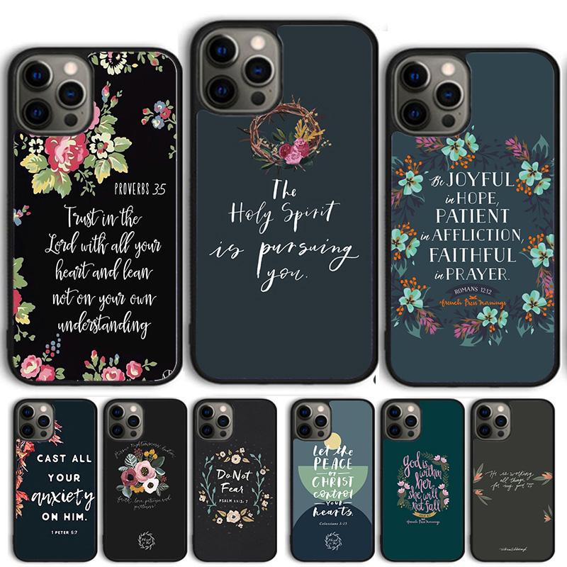 Vers aus der christlichen Bibel Jesus Handyhülle Abdeckung Für iPhone 17 Air 15 16 14 13 12 Pro Max 11 Pro Max Plus Hülle
