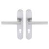Bricard 666468 Stainless Steel Handle Set On Tempo Disco Plate for Entrance Door (for European Cylinder)