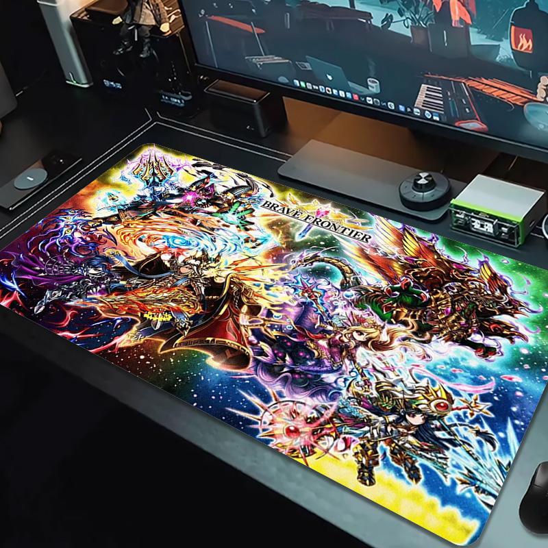 Brave Frontier Color Mouse Pad Large Gaming Table Cushion Non-slip Laptop Tablet Big Mousepad XXL Mat Mini PC Playmat With Lock edge