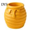 Desk Storage for Students 3D Printed Honey Jar Pen Holder, Creative Organizer Office Dressing Table Stationery, Makeup Brush Toothbrush Cute Container