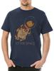 Otter Space Herren T-Shirt Herren Damen T-Shirts Oberteil Wildtiere lontra nutria Otter Geek Nerd
