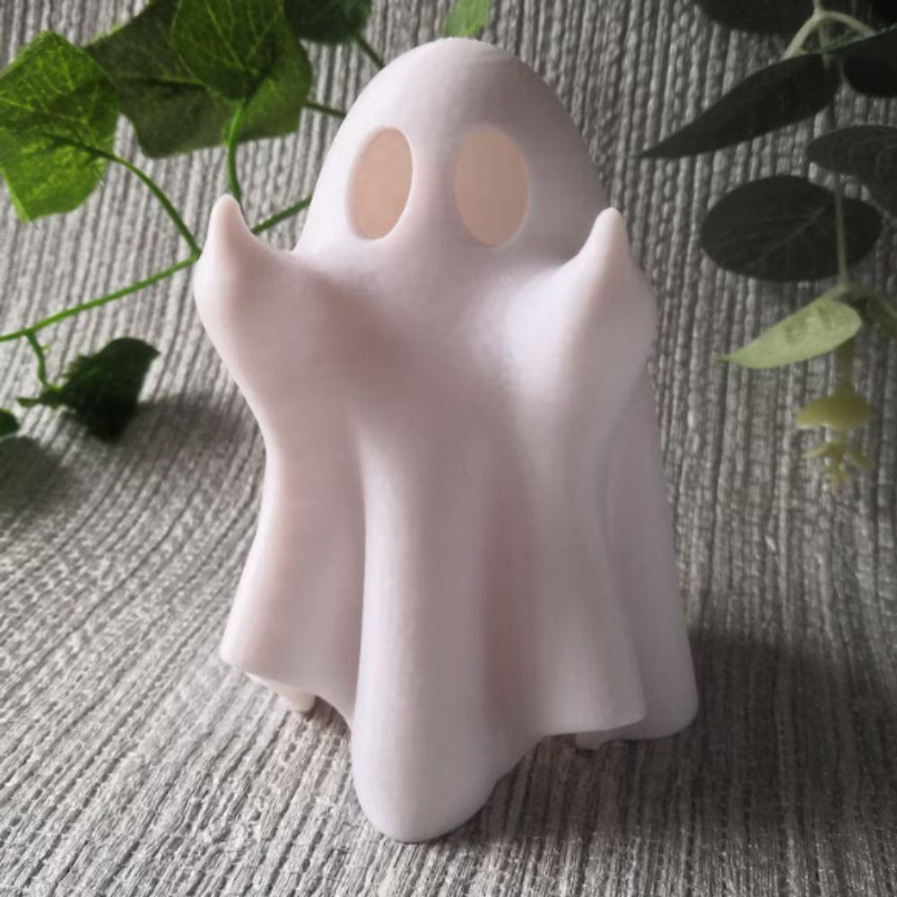 Resin Halloween Ghost Figurine Light Cartoon Atmosphere Lamp Ghost Sculpture Lantern  Party