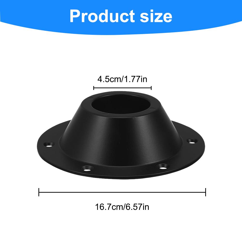 2 Pcs RV Table Base Mount Including Mounting Screws Camper Aluminum Mounting Bracket for RVs Travel Trailers Camping Tables