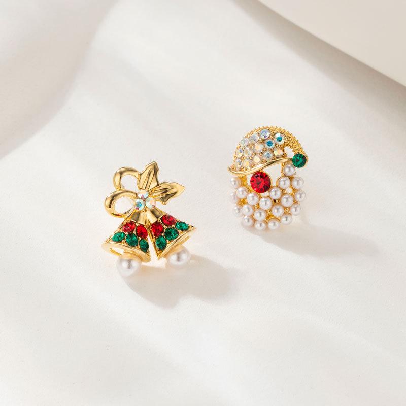 

European & American Christmas Bell Studs - Santa Claus Festive Earrings