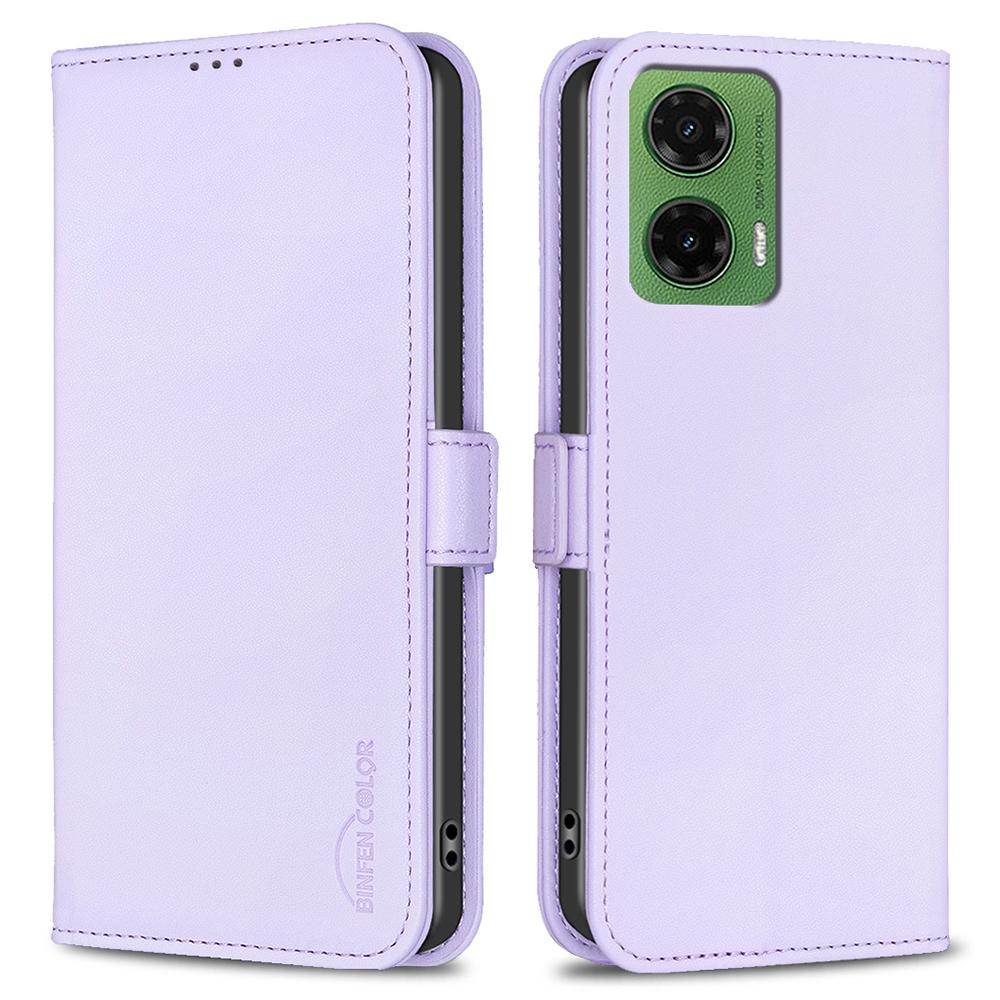 

BINFEN COLOR BF31 For Motorola Moto G35 5G Case PU Leather Flip Folio Phone Wallet Cover E