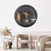 Silent Kung Fu Personality Wall Clock – Round Home Decor