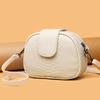 Cowhide Women'S Bag First Layer Cowhide Women'S Small Round Bag Shoulder Messenger Bag Women'S Genuine Leather Small Shell