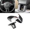 Enhance the Look of Your Car's Interior with Carbon Fiber Texture Steering Wheel Panel Cover Trim for Golf 6 and For Bora