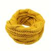 Herbst und Winter Verdickung Einfarbige Plüsch Strickwaren Krapfen Schal Outdoor Wärme Kabelloser Ring Schal