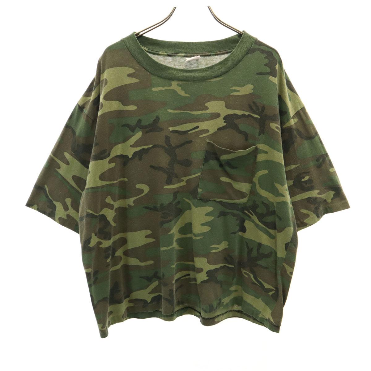 

LIBERTY 90s Made in USA Old Camouflage Pattern Short sleeve T-shirt Men s Used