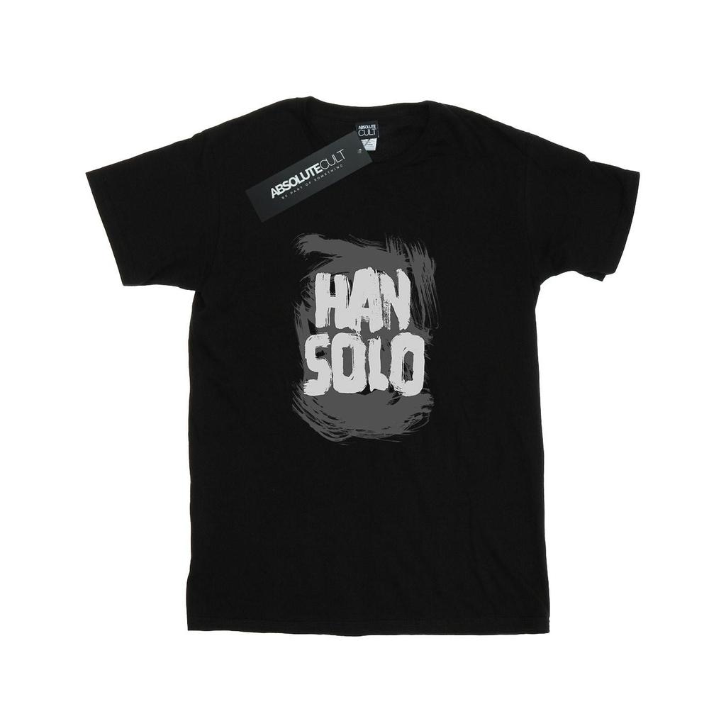 Star Wars Mens Han Solo Text T-Shirt