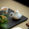 1Pc Oil Painting Style Smudging Hand-painted Teapot Kung Fu TeaSet Hand-held Pot Making Tea Ball Hole Filtering Household Teapot