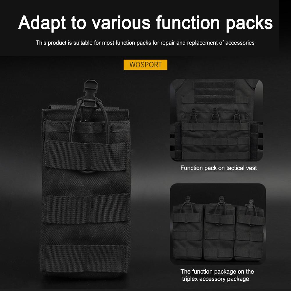 

4pcs Magazine Bag Pull Tab Adjustable Shock Cord Retainer Magazine Pouch Portable Nylon Pull Tab Accessories for Mag Pouch Vest сірий