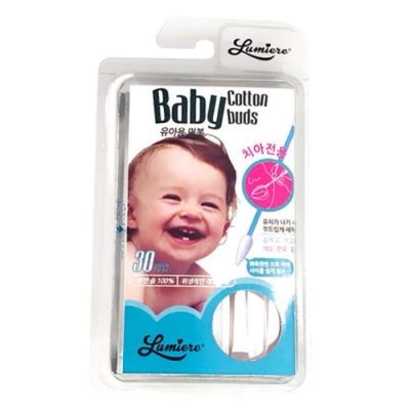 Newborn Cotton Swabs, 30-pack, Baby Toothbrush for Teeth 7104
