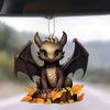 Acrylic Crafted Beautifully Dragon And Maple Leaf Car Decoration For Charming Interior Appeal