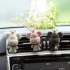 Creative Crown Diamond Cute Bear Car Fragrance Perfume Clip Air Outlet Aroma Air Fresher Decoration Accessories Aromatherapy