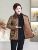 Mid-Aged & Elderly Women's Stylish Warm Velvet-Lined Winter Cotton Jacket
