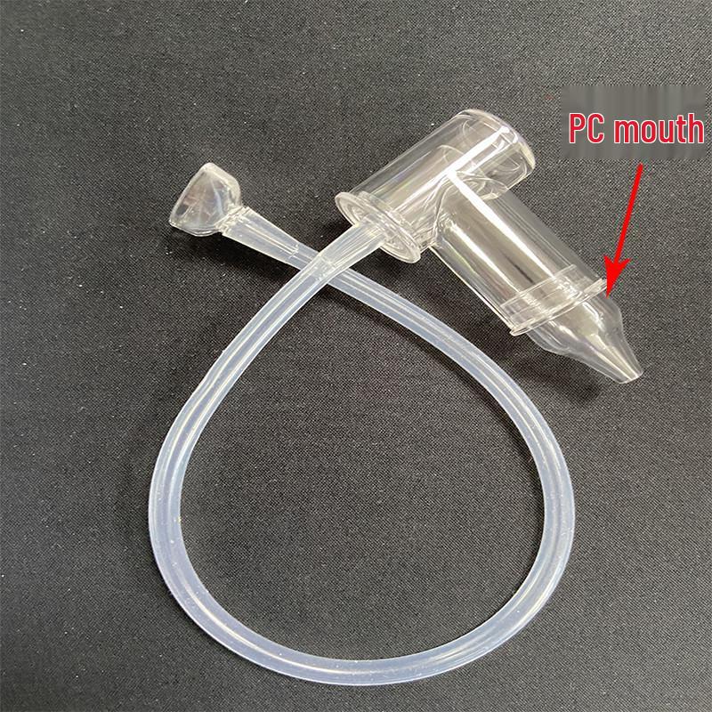 Silicone Manual Baby Nasal Aspirator - Clear Transparent Design