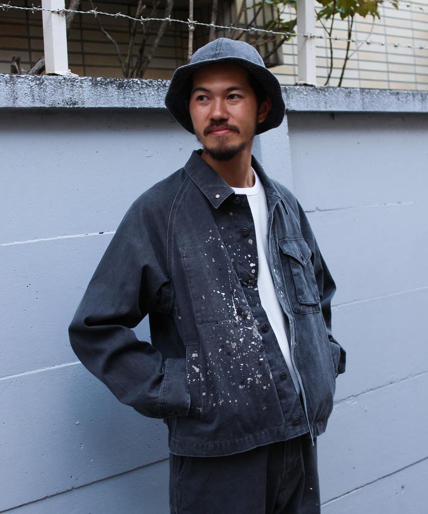 Snow Peak Sulfur Dyed Fade Painted Coverall Outer Jacket for Men and ECRU L JK-26SU008 Women,