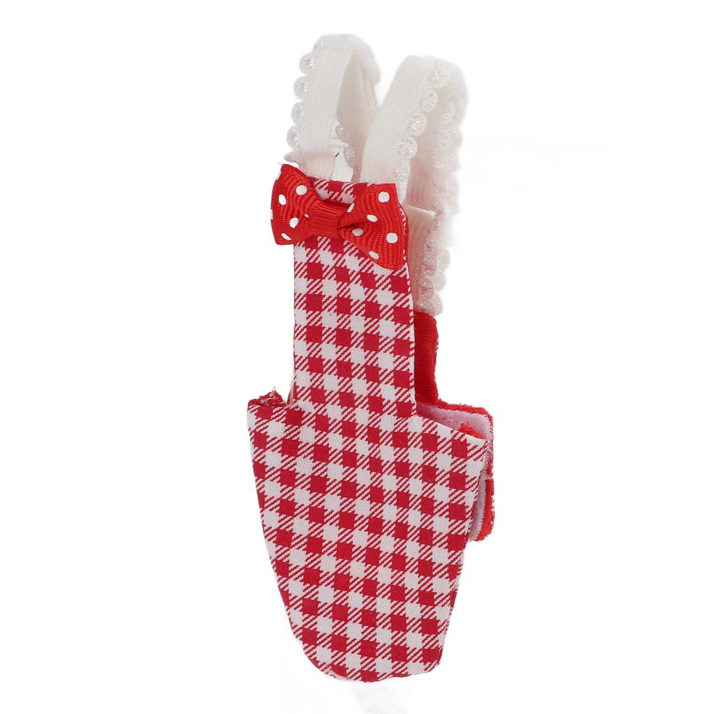 Bird Diaper Adjustable Red Grid Pattern Parrots Pilot Suit for Macaw Budgies ParakeetM Red Grid