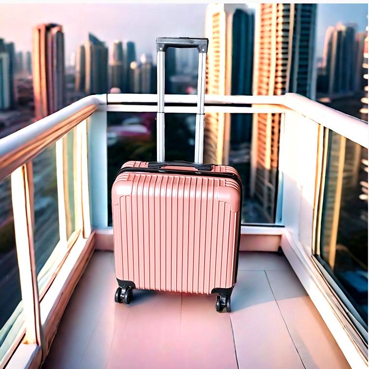 18" Carry-on Travel Suitcase with Universal Wheels and Lock, Sturdy Trolley Case for Students, 20" Version Available