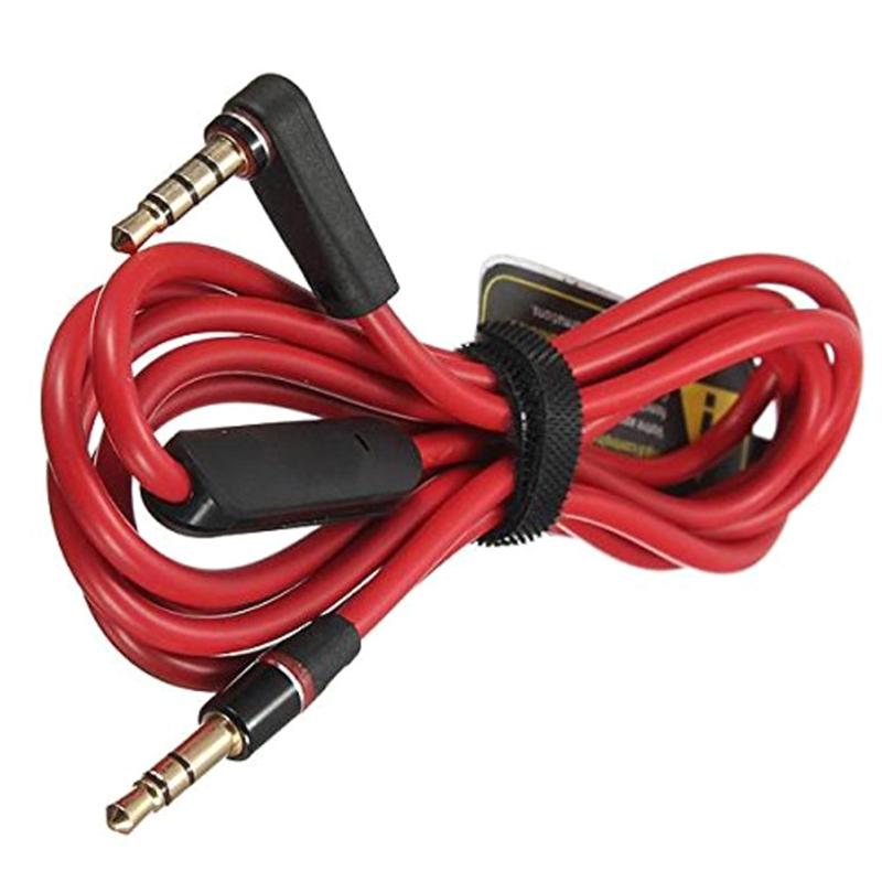 כבל אוזניות חלופי לאוזניות Beats Mixr/Solo Hd עם שלט רחוק Talk ועוצמת שמע +/- חוט שמע זכר-זכר T84D