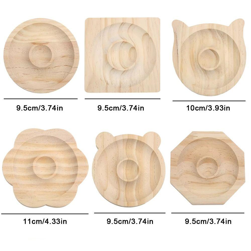 1Pc Organizer Mat Wooden Jewelry Tray 10cm DIY Bead Design Board Wooden Bracelet Display Stand Plate Jewelry Packaging & Display