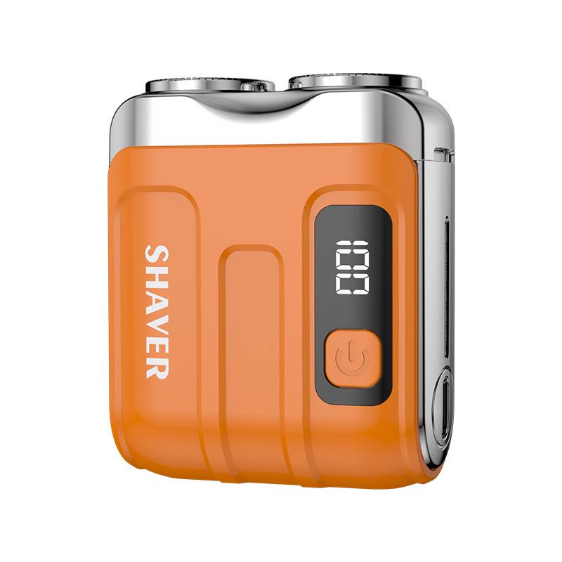 Compact Magnetic Electric Shaver for Men - Portable, Washable, Super Clean Beard Razor