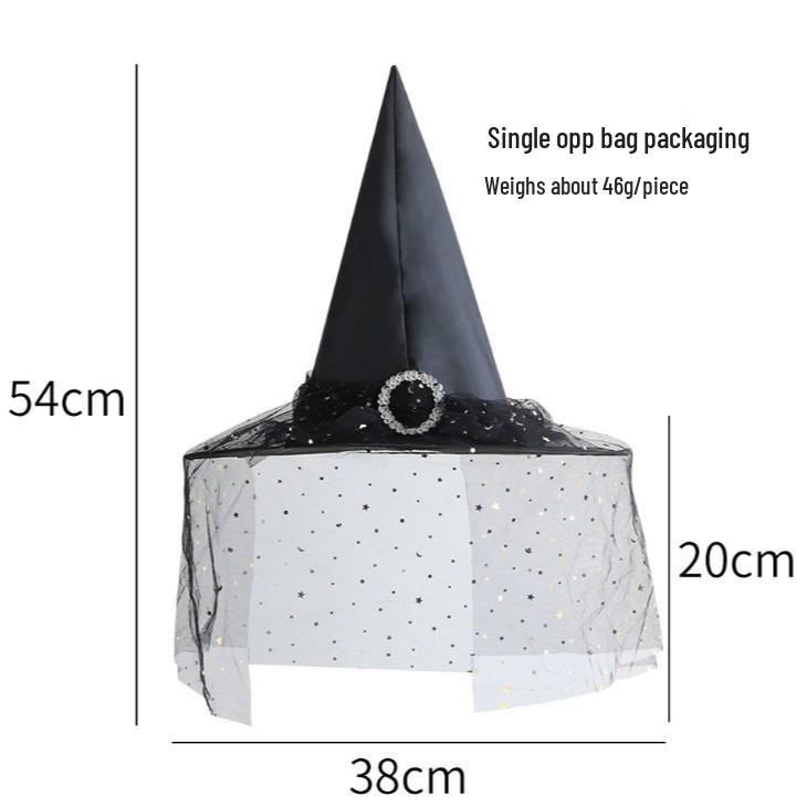 Witch Hat Halloween Costume Headwear for Adults & Kids