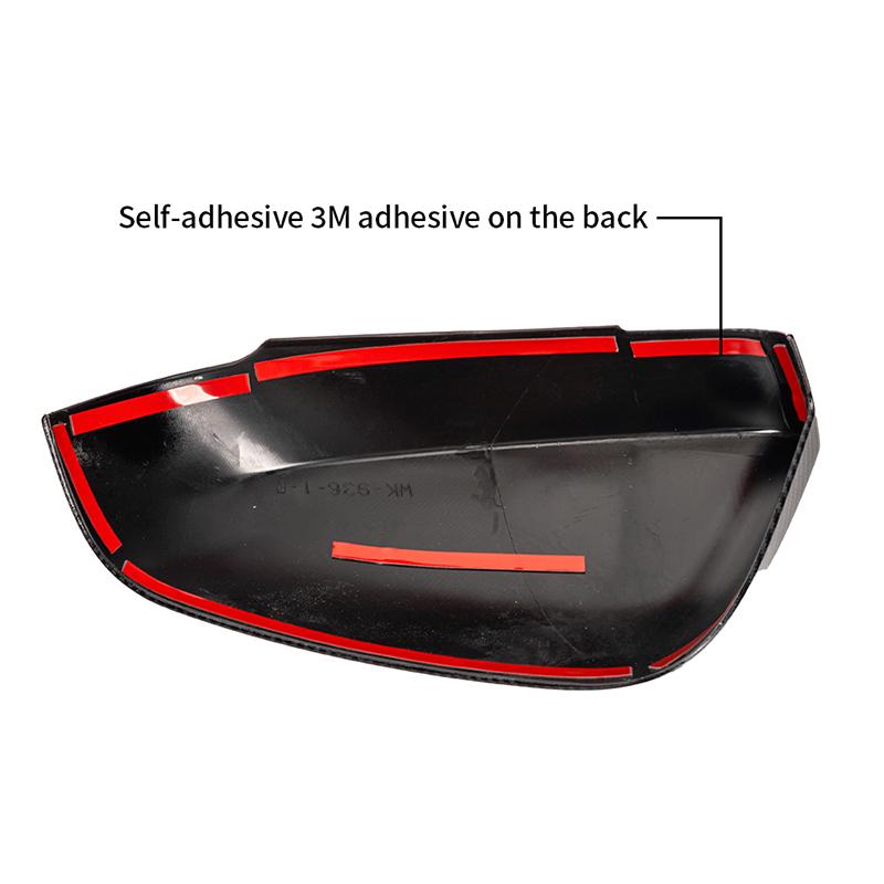 Rear Mirror Cover Protector For Toyota Tacoma 2025 ABS Material Glossy Black Carbon Look Exterior Decoration Car Accessories