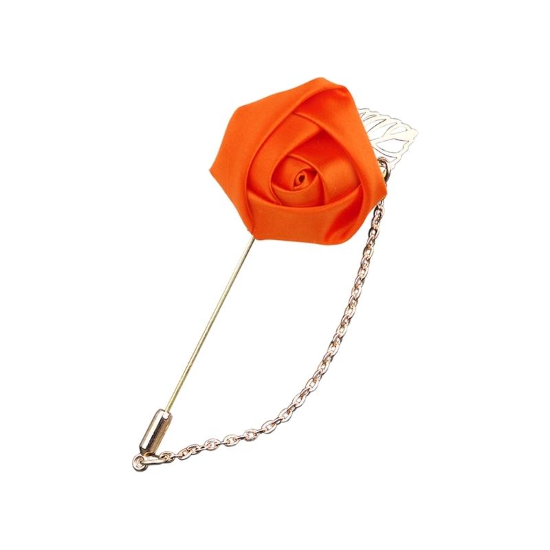 Boutonieră Elegantă din Flori de Mătase pentru Mire și Nuntași Broșă Pin Corsaj pentru Ceremonii de Nuntă și Ocazii Formale