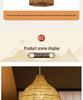 Wabi-Sabi Bamboo Rattan Pendant Lamp: Zen-Inspired Teahouse Lighting