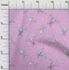 oneOone Cotton Poplin Dusty Purple Fabric Ocean Turtles With Dot Dress Material Fabric Print Fabric By The Yard 42 Inch
