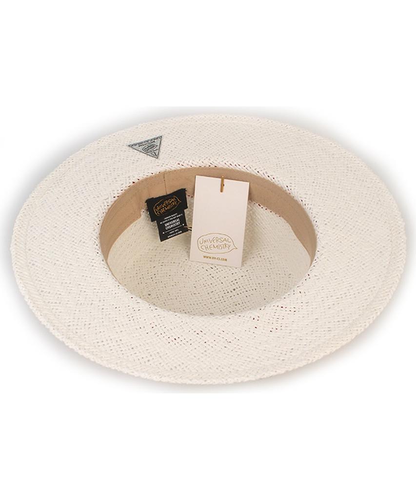 White Red Line Panama Hat