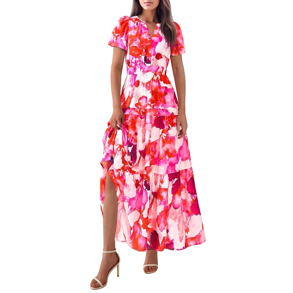Abiti Fluttuanti da Donna Abiti Estivi da Donna Casual Abiti Lunghi Carini Abiti Lunghi Floreali