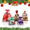 12/24/30Pcs Holiday Gift Bags With Drawstring Closure For Christmas Decorations Durable Efficient Foil Materials Assorted Sizes And Colorful Pattern