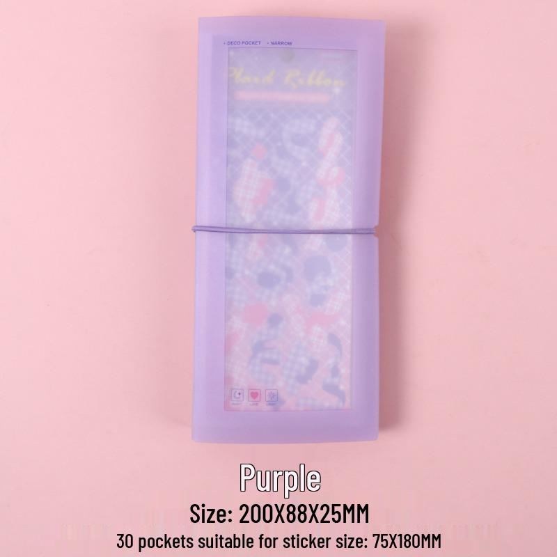 

Альбом для хранения стикеров на кольцах большой вместимости для DIY открыток и фотографий со стикерами Гука