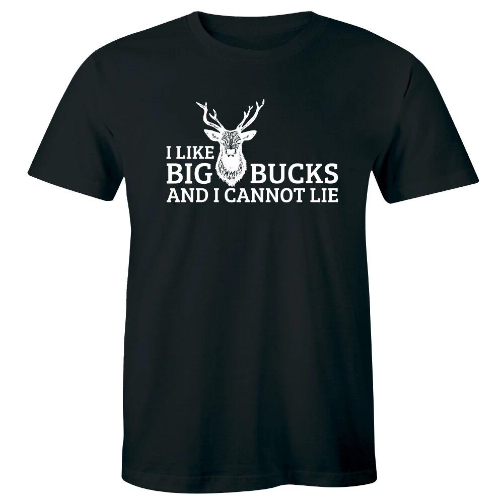 

I Like Big Bucks and I Cannot Lie with Deer Funny Men s Short Sleeve T-Shirt 2XL