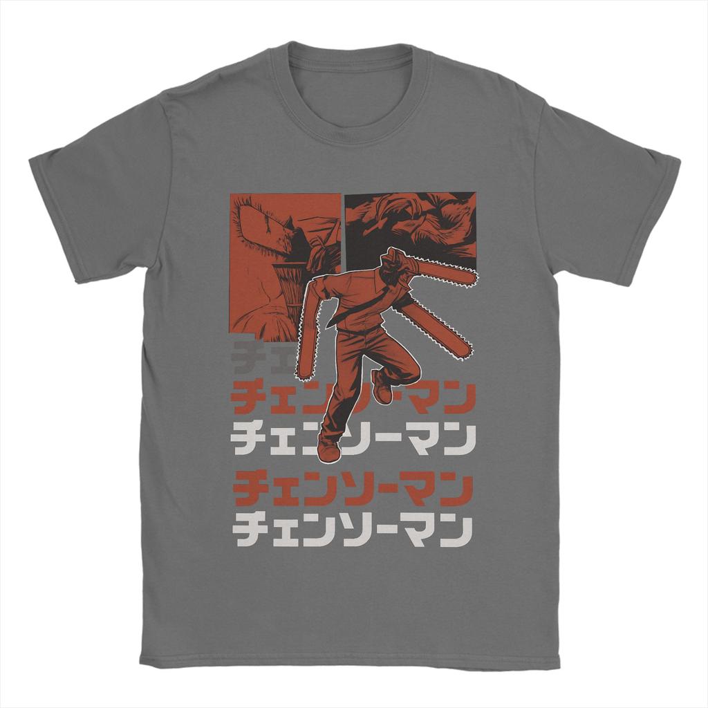 Anime Chainsaw Man T-shirt Kobeni Manga Denji Power Reze Hipster T-shirts Kortärmade Vintage Toppar Sommar Bomull Rundhalsad Kläder