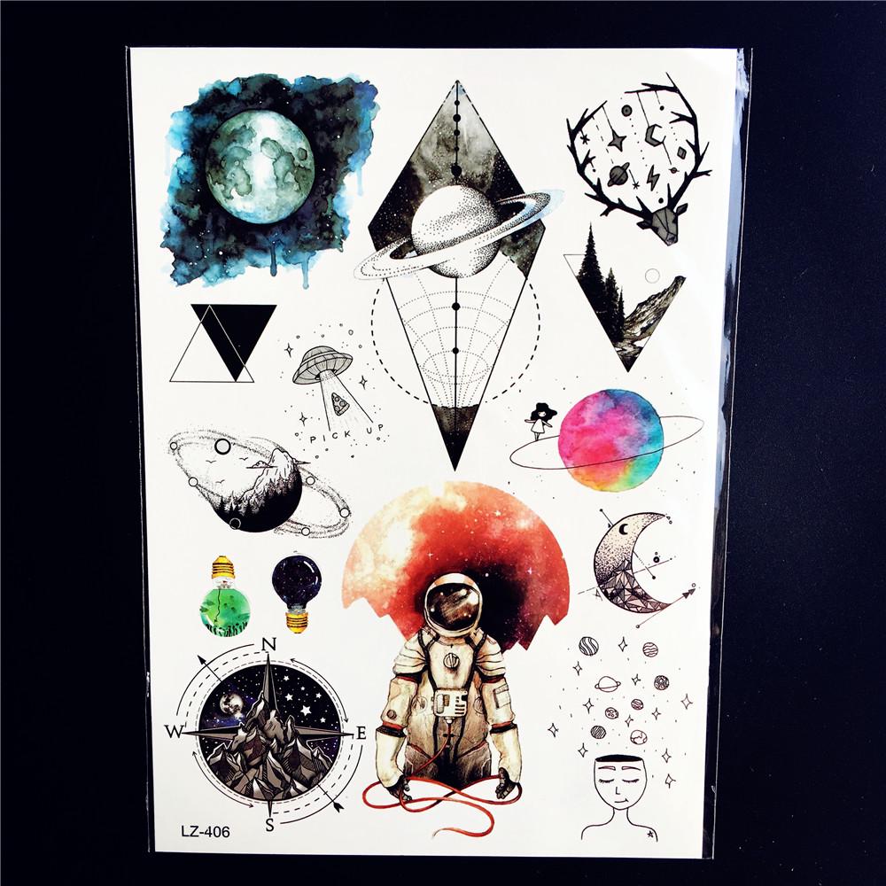 1PC Design Sexy Mask Temporary Tattoo Sticker Men Black Body Art Arm Waterproof