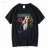 Samantha Fox Rockstar Lips Kiss Graphic T-shirt