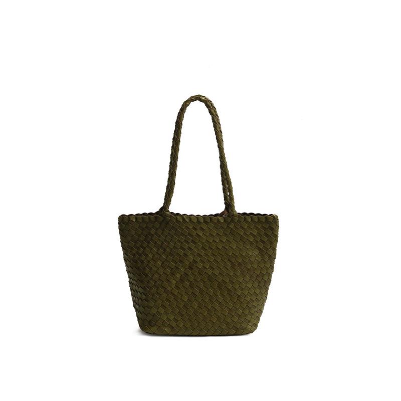 

2026 Осінь та зима новий деревоподібний рослинний м який перший шар коров яча шкіра ручної роботи універсальна сумка на одне плече через тіло жіноча 31*23*25cm зелений