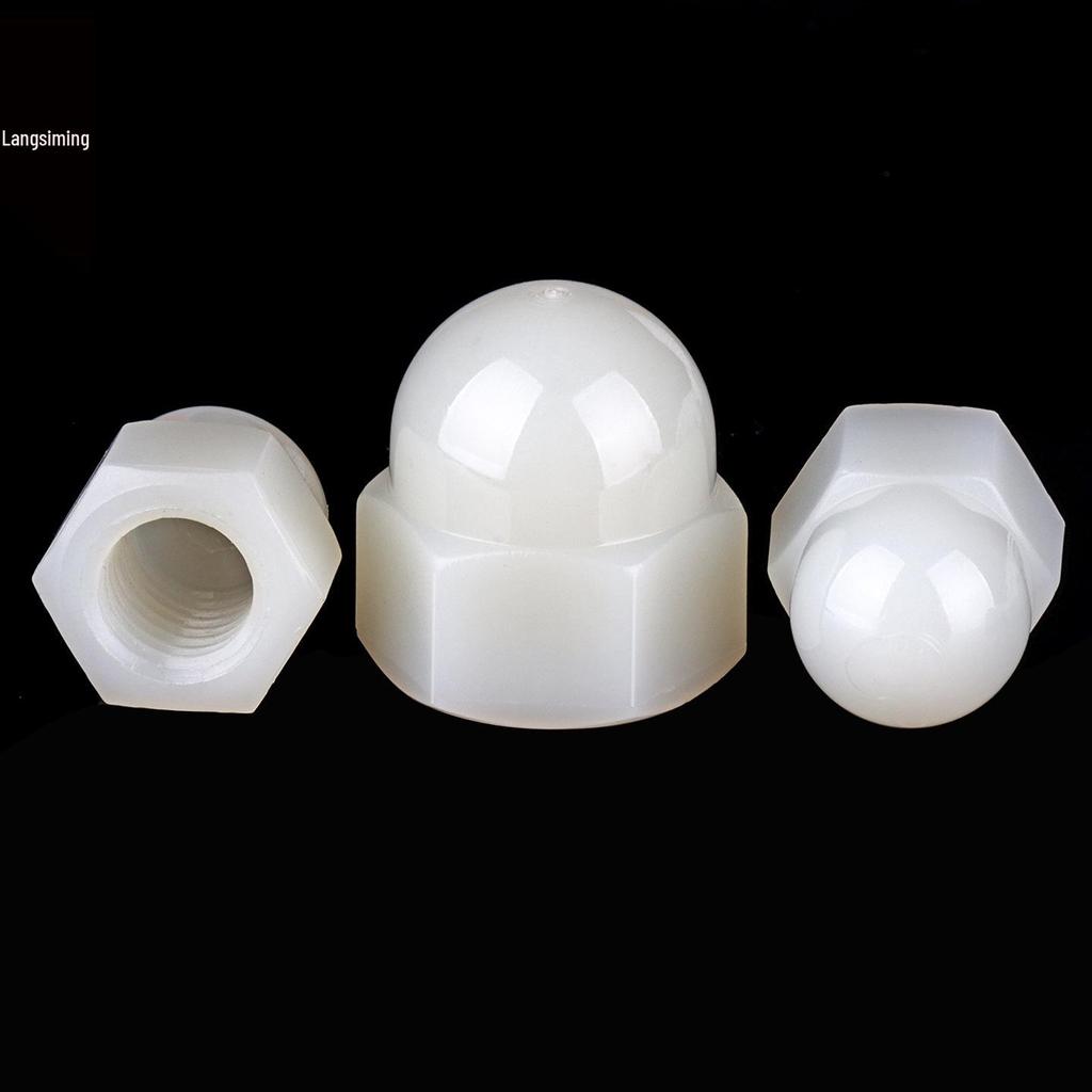 Nylon Spherical Cap Nuts M3-M20 - Plastic Round Head Screw Caps