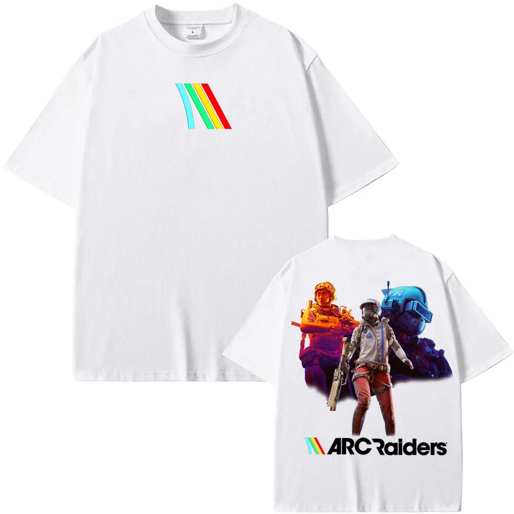 ARC Raiders Shooting Game T-Shirt Summer New Style GAME Graphic Printing TEE 100% Cotton Comfortable Soft Tees