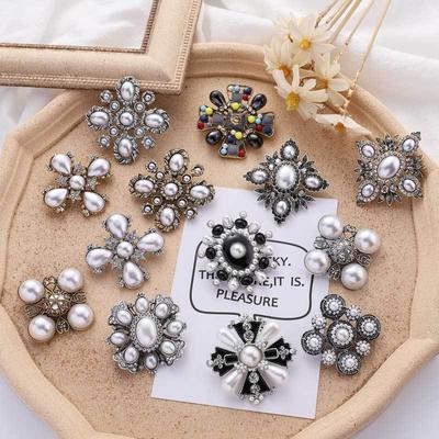 Baroque High-End Hot-Selling Retro Pearl Brooch Brooch Fashion Versatile Clothing Pin
