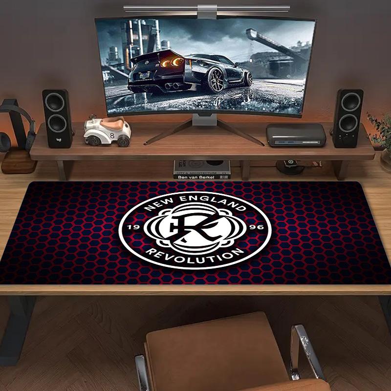 New England Revolution Color Mouse Pad Large Gaming Table Cushion Non-slip Laptop Tablet Big Mousepad XXL Mat Mini PC Playmat With Lock edge