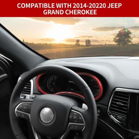 Car Dash trument Cluster Trim Cover Frame Bezel for Jeep Grand Cherokee 2014+