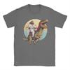 Summer Jesus Riding a Dinosaur Meme Fashion TShirts  100 Cotton Tee Shirt for Unisexs Awesome Plus Size Short Sleeve Top Tees